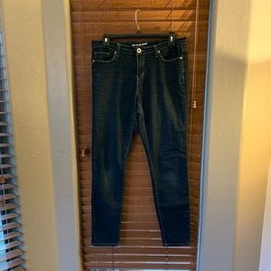 Red Blue Denim Dark Wash Skinny Jeans Size 9/10